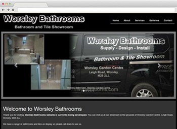 Worsley Bathrooms - Bathroom and Plumbing Web Design website design