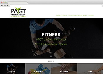 PAYGT Training - Fitness Training Coach Website Design website design