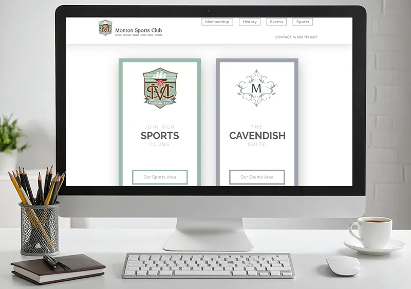 Sports Club Website Design