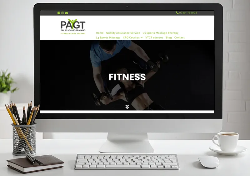 Training and Fitness Website Design