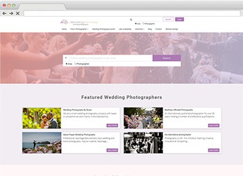 OurWeddingMemories - Wedding Directory Development website design