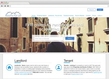 Rooms For Let - Rental Property Web Development website design