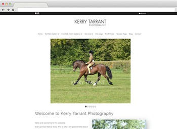 Kerry Tarrant - Event Photography Website Design website design