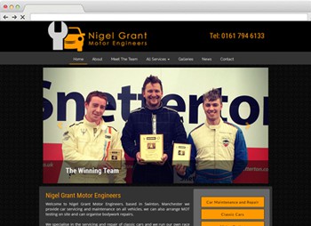 Nigel Grant - Motor Engineers, Car Mechanic Web Design website design