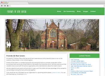 Friends of Roe Green - Community Website Design website design