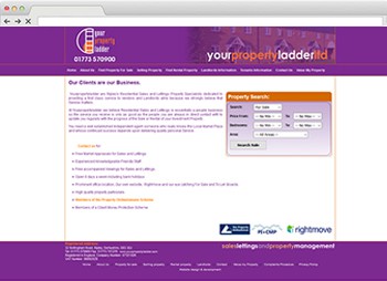 Your Property Ladder - Estate Agents Web Design website design