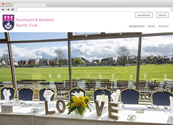Southport and Birkdale Sports Club - Sports Club Website Design website design