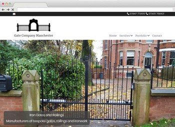 Gate Company Manchester - Gates and Railings Web Design website design
