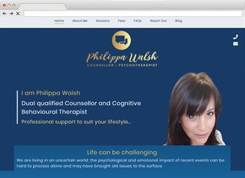 Philippa Walsh Psychotherapy - Counselling Website Design website design