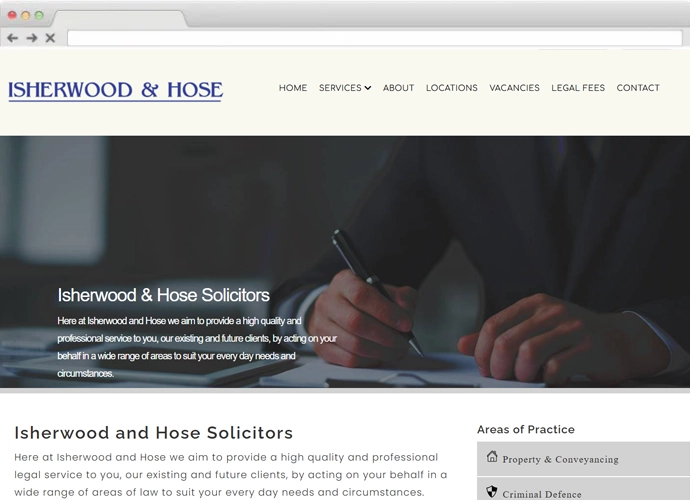 Solicitors website design
